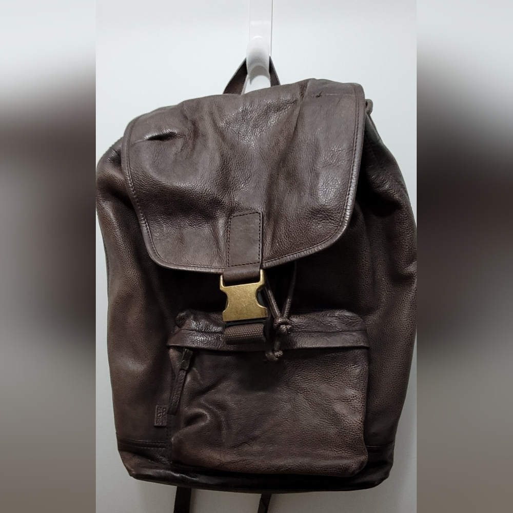 Brown Frye and Co Leather Backpack